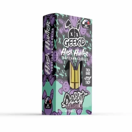Geek’D – THCA Dabs + 20x THCP – Hash Hunter – Tropicana Cookies – Cart – SATIVA