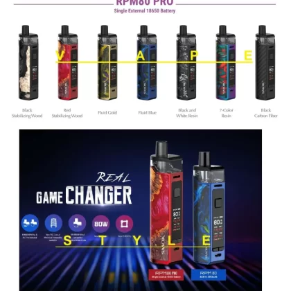 Wholesale Lastest SMOK RPM80 Pro Pod System Vape Starter Kit Fast Dispatch 100% Authentic