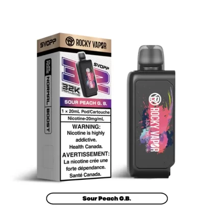 Rocky Vapor Svopp Pod 32K - Sour Peach G.B.