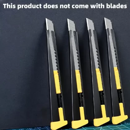 4pcs Stainless Steel Utility Knife Handles - Blades Not Included