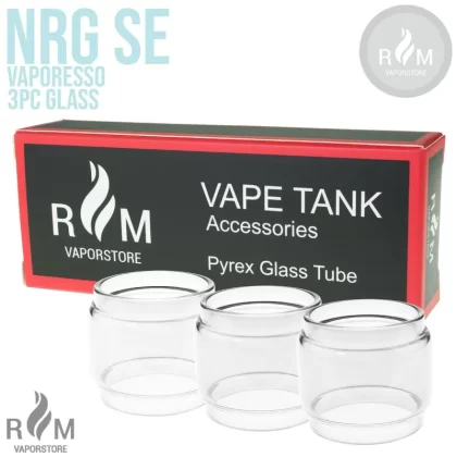 (Pack of 3) Bubble Glass for Vaporesso NRG SE Sub Ohm Tank UK