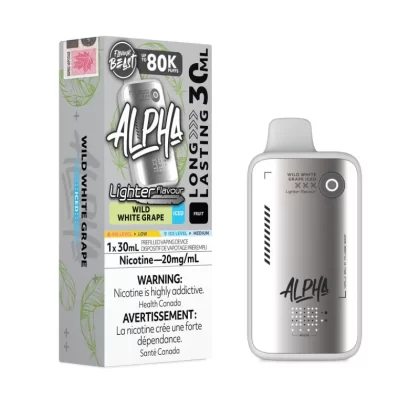 Wild White Grape Iced Flavour Beast Alpha Light Disposable Vape