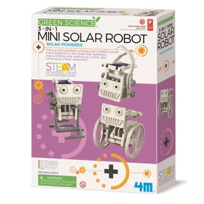 4M Eco Engineering/3In1 Mini Solar Robot ขุดของเล่นหุ่นยนต์