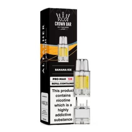 Al Fakher Crown Bar Pro Max 12K Prefilled Pod Banana Ice