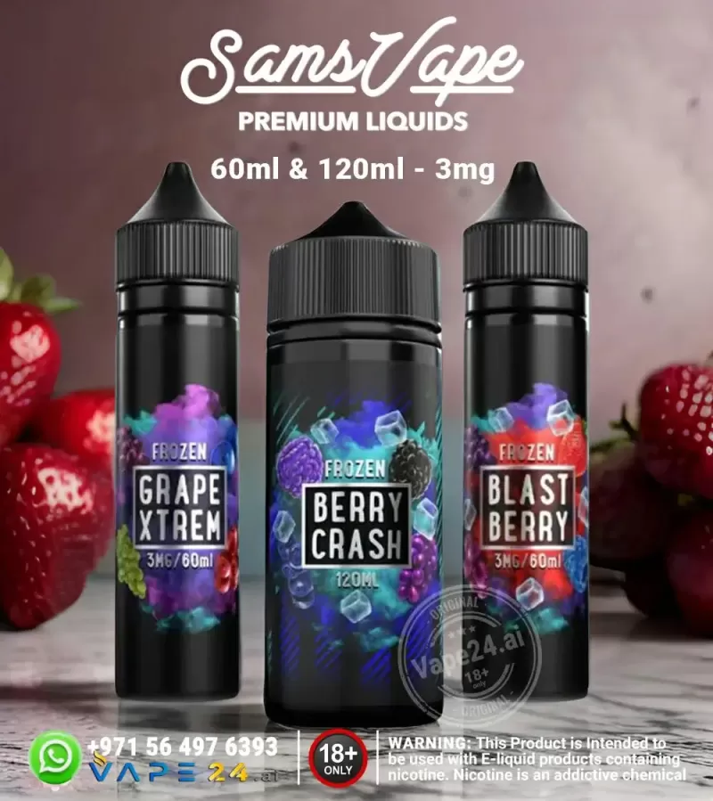 SAMS VAPE Premium E-Liquids – 60ml & 120ml in Dubai