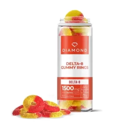 100mg Delta 8 Gummy Rings – Diamond CBD