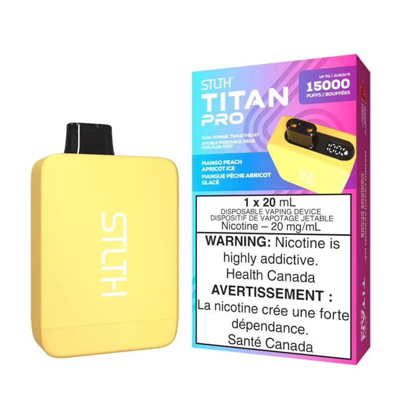 STLTH Titan Pro Mango Peach Apricot Ice Disposable Vape