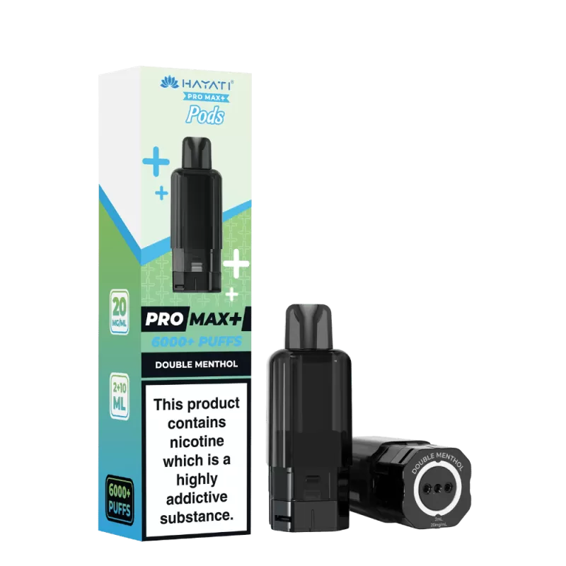 Hayati Pro Max Plus 6000 Prefilled Pod Double Menthol
