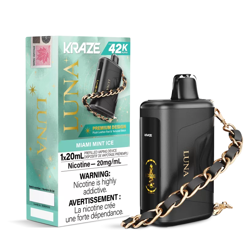 Kraze Luna 42K Miami Mint Ice – 42,000 Puffs | 20mL