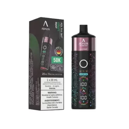 Adalya Pro 360 50K Disposable Shisha Vape - Grape Mint