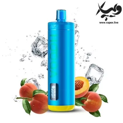 ویپ یکبار مصرف نستی هوکا ۱۵۰۰۰ پاف هلو یخ Hooqa Peach Ice