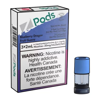 Z POD 2% 3 X 2ML – BLUEBERRY DRAGONFRUIT GUAVA