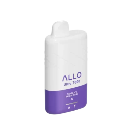 Allo Ultra - 7000 Puffs - Rechargeable Disposable Vape - Grape Ice