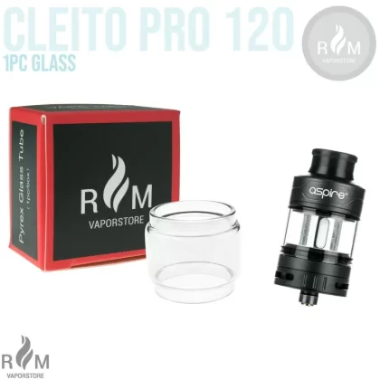 (Pack of 1) Bubble Glass for Aspire Cleito Pro 120 Sub Ohm Tank