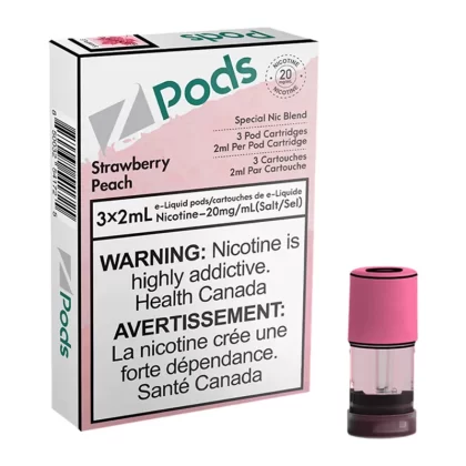 Z POD 2% 3 X 2ML – STRAWBERRY PEACH