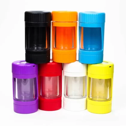 4-in-1 LED Magnify Jar + Grinder + One Hitter