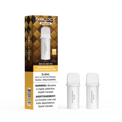 ZBlock Replacement Pods 2-Pack (2mL) - Bomb Banana Blast