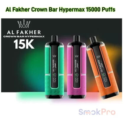Al Fakher Crown Bar 15000 Puffs Hypermax Disposable Vape In UAE