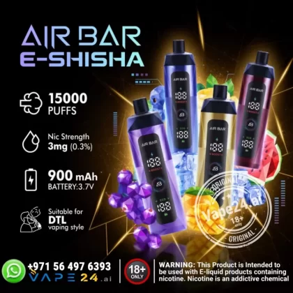 Air Bar E-Shisha 15000 Puffs Rechargeable Disposable Vape in UAE