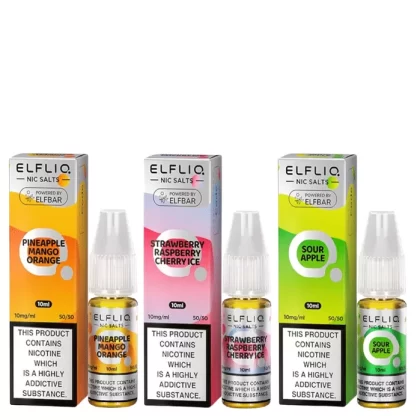50 ELFLIQ Nic Salts Wholesale & Bulk Prices – 10ml – TPD