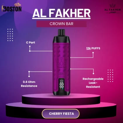 Al Fakher Crown Bar 12K – Cherry Fiesta