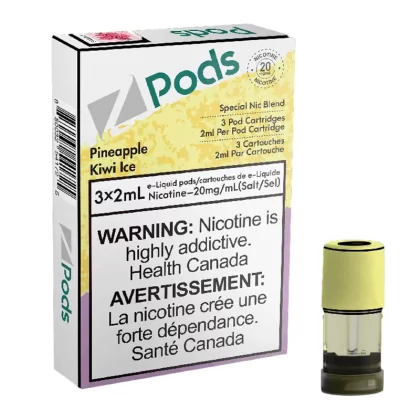 Z POD 2% 3 X 2ML – PINEAPPLE KIWI ICE