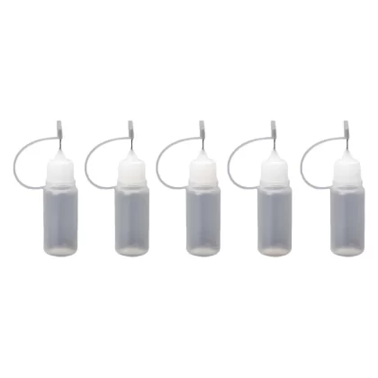 5 Pcs 10/30/50ml Disposable Vape Steel Needle Liquid Dropper Bottle