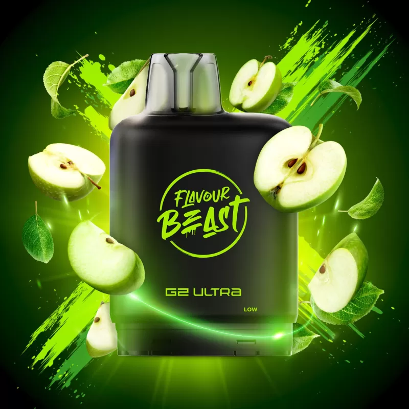 Flavour Beast Level X G2 Ultra Pods - Gusto Green Apple