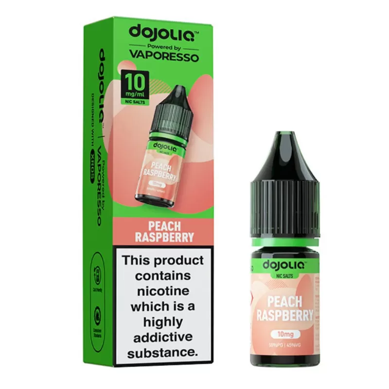 Peach Raspberry 10ml Nic Salt By Dojoliq