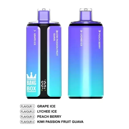 Wholesale BANG BOX 160K Puffs Disposable Vape – 20mL x 4 Mesh Coils, 650mAh Rechargeable Battery, 10 Flavors