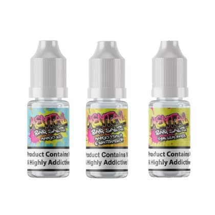 20mg Mental Bar Salts By Signature Vapours 10ml Nic Salt (50VG/50PG) (BUY 1 GET 1 )