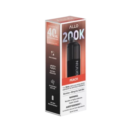 Allo Nuud 200K Peach 20mg/30ml disposable (Provincial)