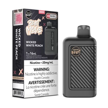 Wicked White Peach Flavour Beast Beast Mode – Disposable Vape