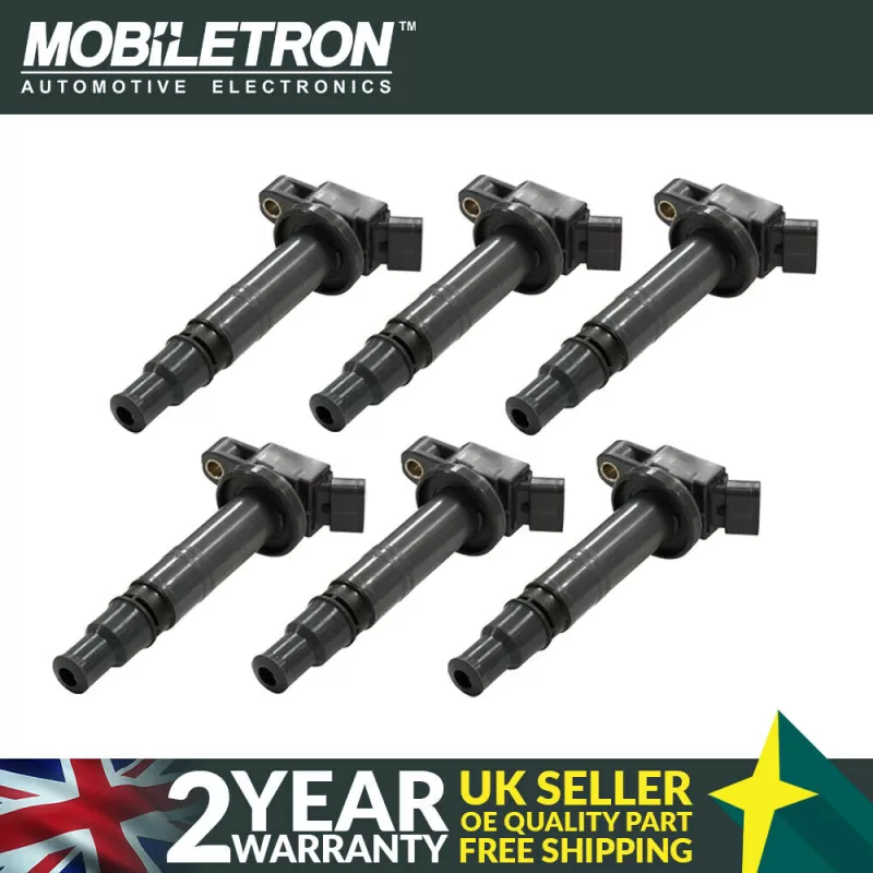 6 Pack of Mobiletron CT-38 Ignition Coil for Toyota Land Cruiser Prado