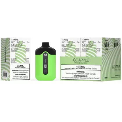 ZPrime Disposable Vape - Zpods - 30K Puff Combo - Ice Apple