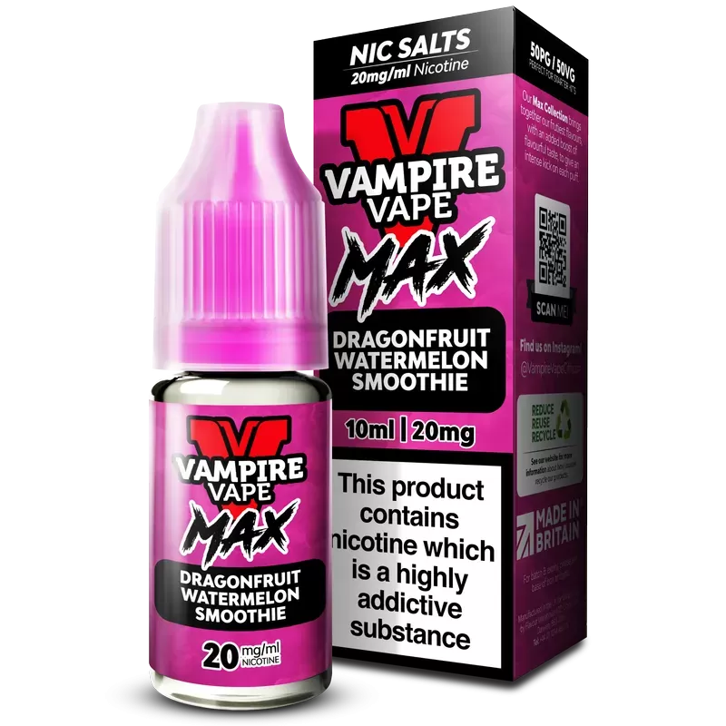 Vampire Vape MAX Dragonfruit Watermelon Smoothie Nic Salt