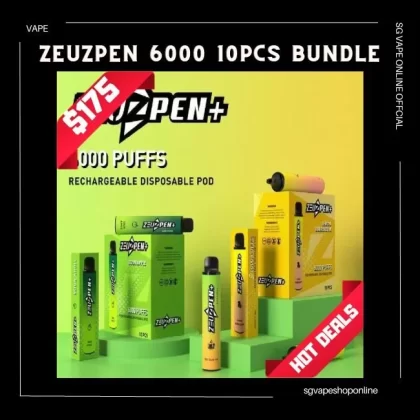 Zeuzpen 6000 puff 10pcs bundle - delivery