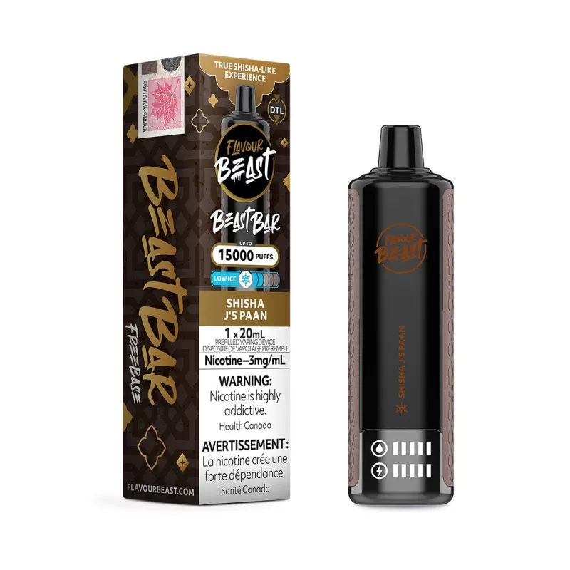 Flavour Beast Bar Shisha Js Paan Disposable Vape Pen
