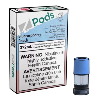 Z POD 2% 3 X 2ML – BLUE RASPBERRY PEACH