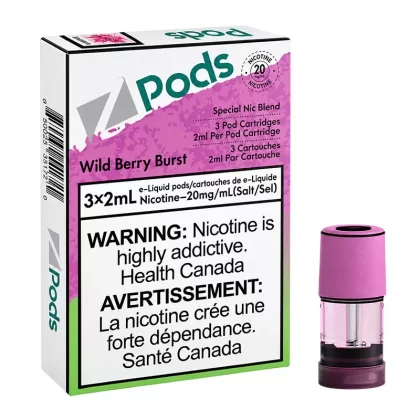 Z POD 2% 3 X 2ML – WILD BERRY BURST