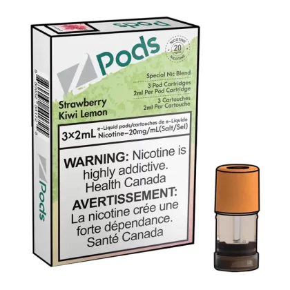 Z POD 2% 3 X 2ML – STRAWBERRY KIWI LEMON