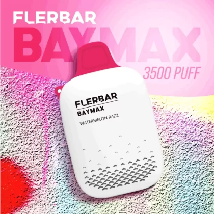 1x Flerbar Baymax 3500 Puffs Disposable Vape Kit – 650mAh Rechargeable – Nicotine – All Flavours