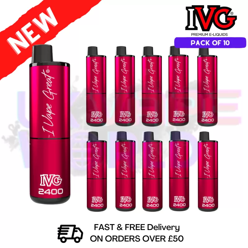 Box Of 10 - RED Edition IVG 2400 Prefilled Pen Kit
