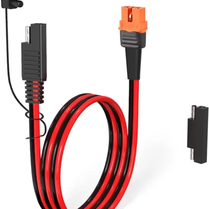 12AWG XT60i to SAE Adapter Extension Cable with SAE Polarity Reverse Adapter for Portable Power Station Solar Panel Solar Generator(2FT)