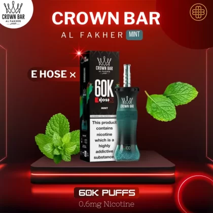 Al Fakher Crown Bar 60K Puffs Mint Disposable Vape