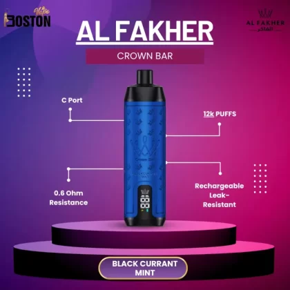 Al Fakher Crown Bar 12K – Black Currant Mint
