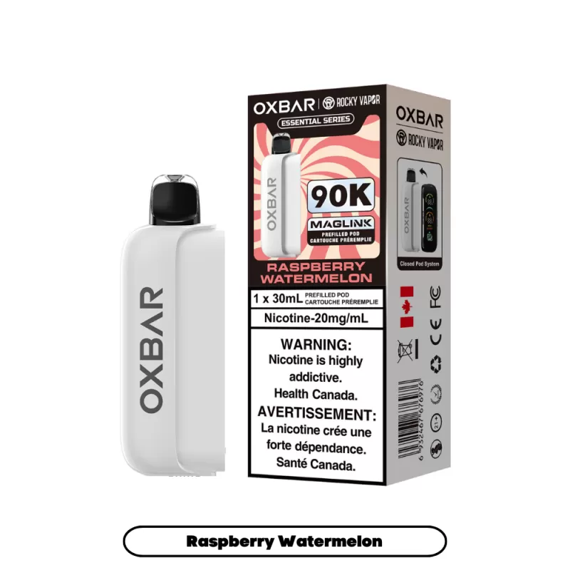 Rocky Vapor Oxbar Maglink Prefilled Pods 90K - Essential Series - Raspberry Watermelon