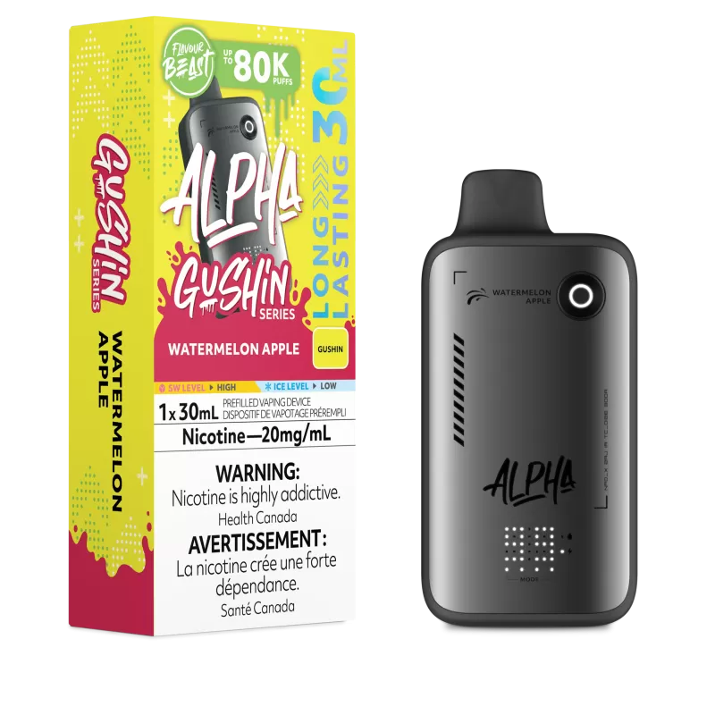 Flavour Beast Alpha 80K Gushin' Watermelon Apple – 80,000 Puffs | 30mL