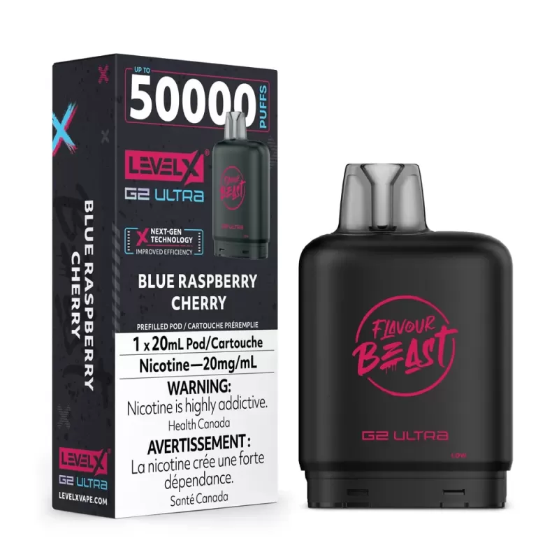 Level X G2 Ultra 50K - Blue Raspberry Cherry Vape Pod