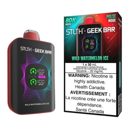 Wild Watermelon Ice STLTH X Geek Bar Disposable Vape 80K